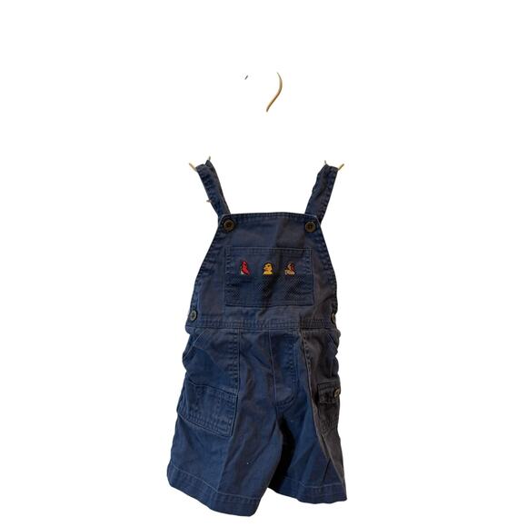 Unknown Other - Kids short navy overalls bird duck turkey thanksgiving  Holliday 3t